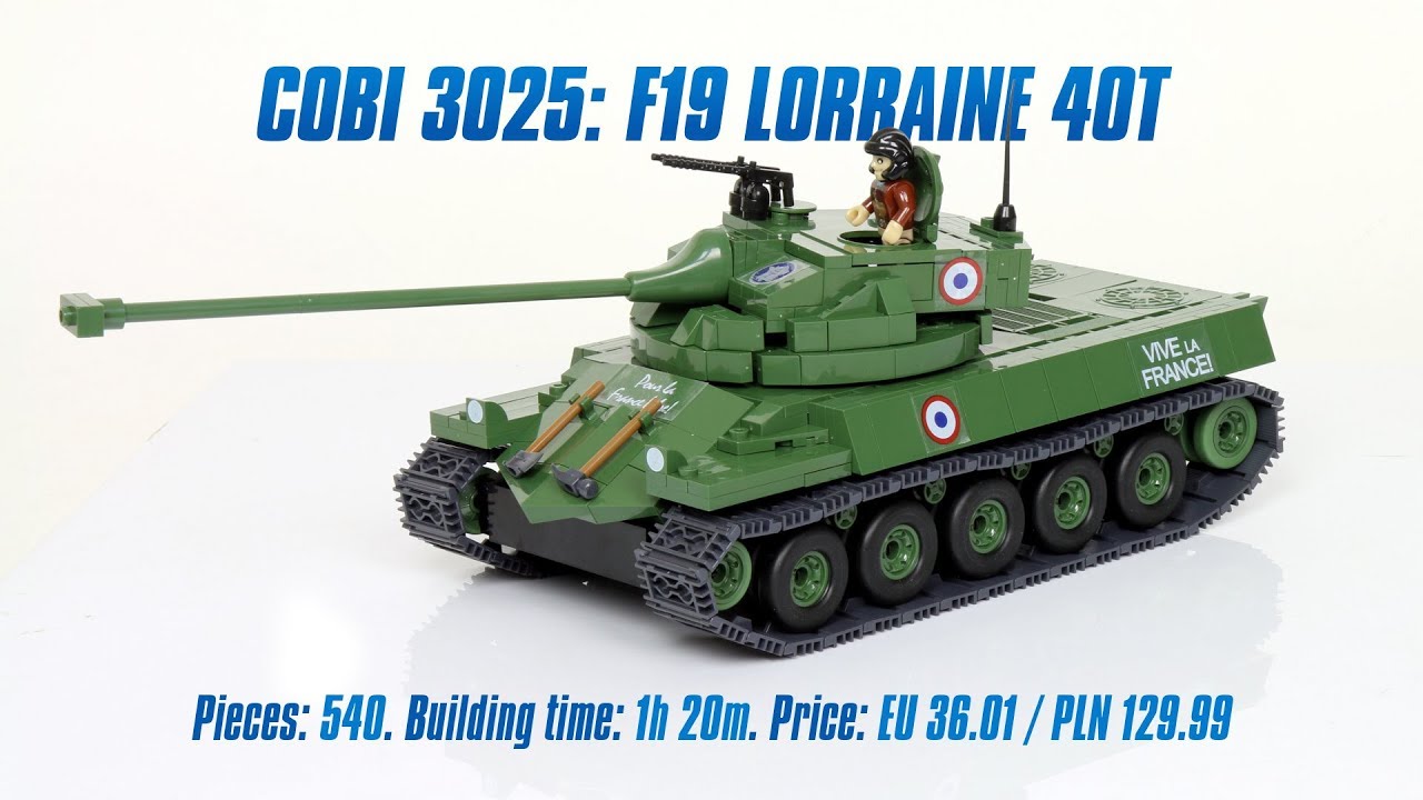 [COBI 3025] F19 Lorraine 40T review & speed build