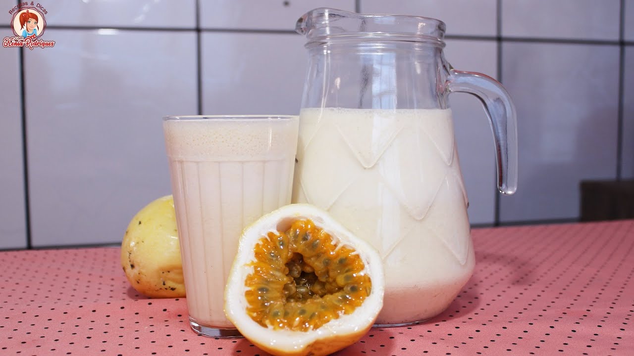 COMO FAZER SUCO DE MARACUJÁ COM LEITE - SUPER CREMOSO