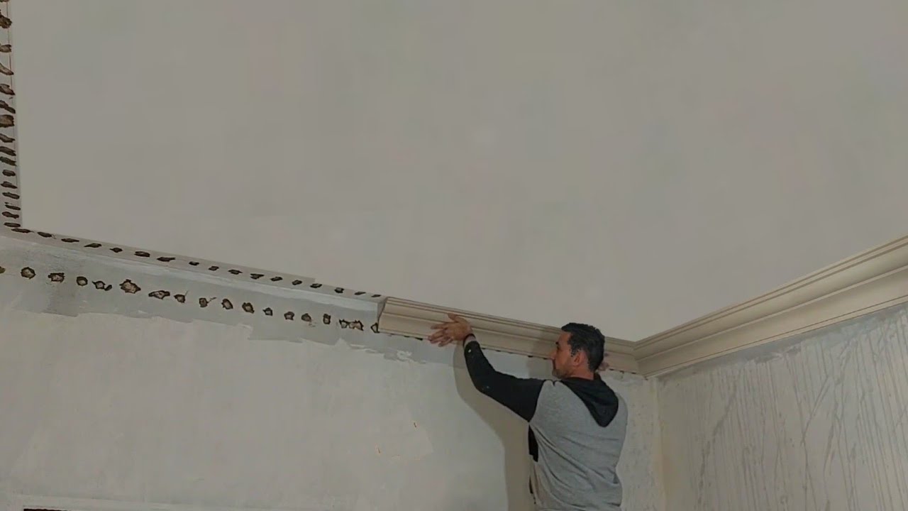 Самый простой способ установки арабских карнизов из гипса