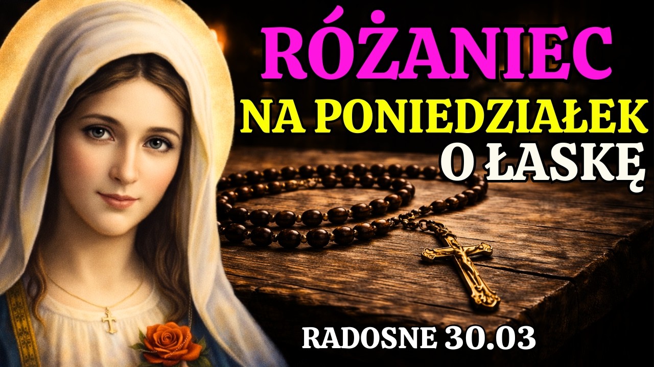 🩷 Piękny R&oacute;żaniec na dziś wielkopostny &ndash; poniedziałek 30.03 &ndash; Tajemnice część radosne