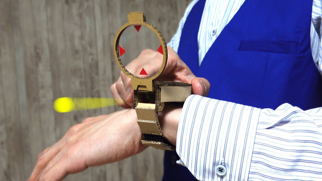名探偵コナン/腕時計型麻酔銃を作る/ダンボール工作/Detective Conan's Watch Cardboard DIY