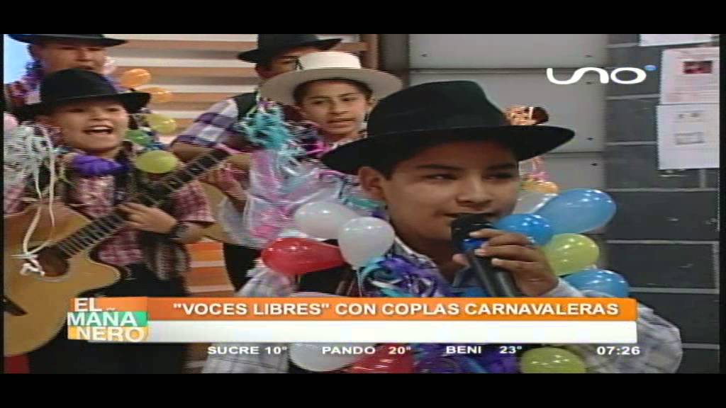 Los niños de voces libres presentaron sus coplas carnavaleras#mananerocbba