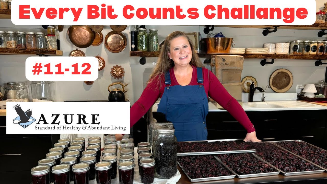 Azure Haul, Processing 100 pounds of #azure #everybitcountschallenge @Duluth Trading Company