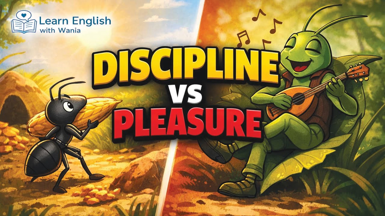 Discipline vs Pleasure | The Ant and the Grasshopper | Moral Story in English