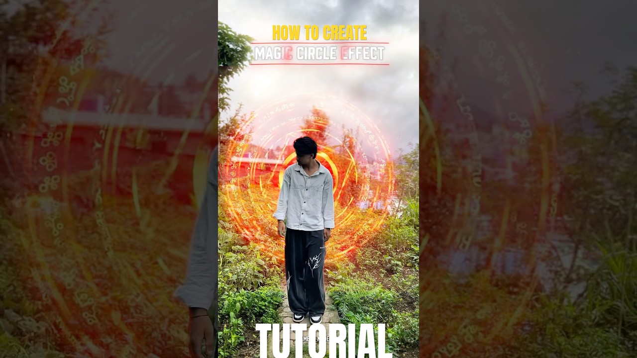 Magic circle effect overlay in capcut tutorial || easy to use ans learn || 