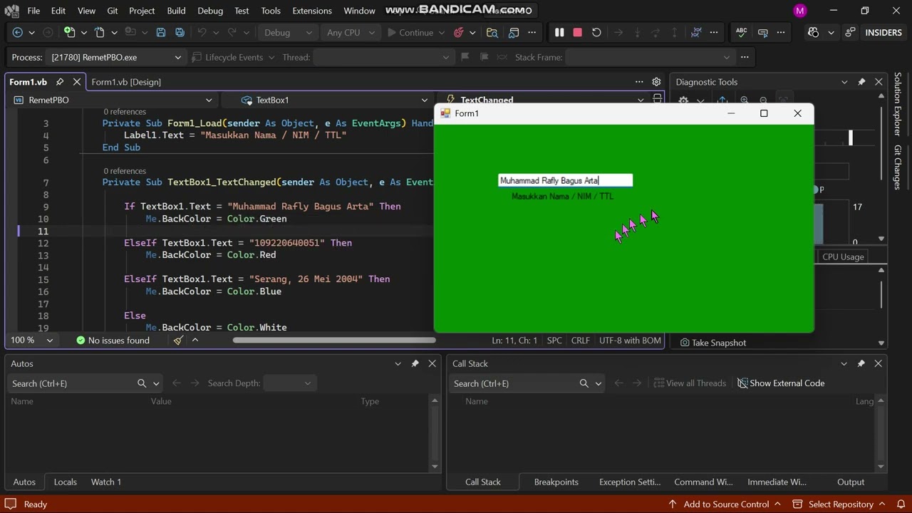 Project sederhana dari vb.net