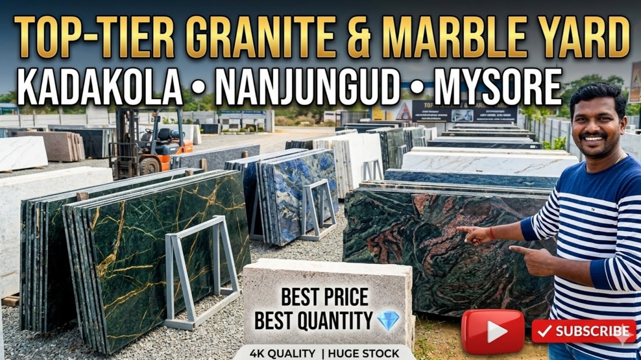 Granite Yard Kadakola Nanjungud Mysore ll Granite Slabs For Home Construction ll Quality Products
