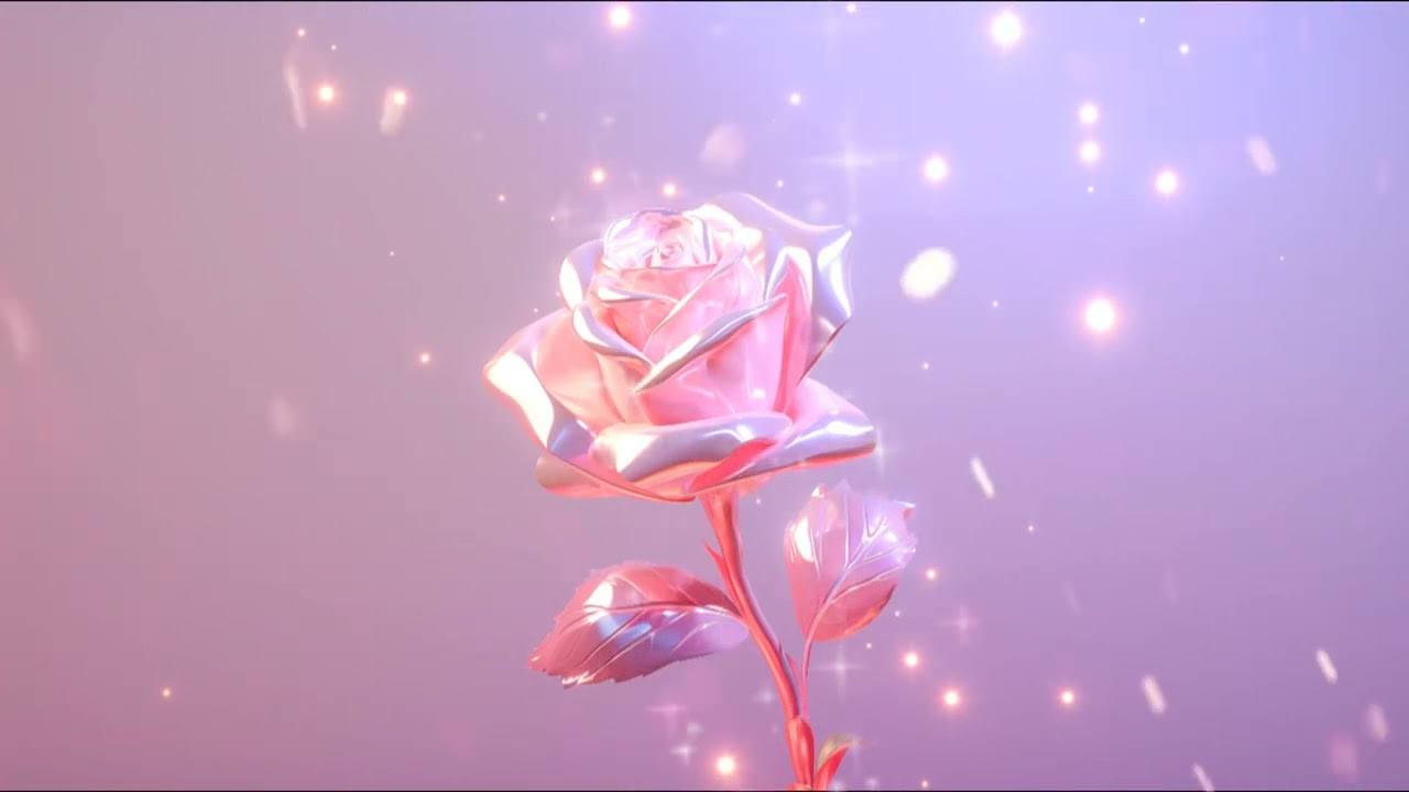 Ethereal Crystal Rose 4K Art (No Sound) TV ART SCREENSAVER #roseart #crystalrose #4kart #artdecor