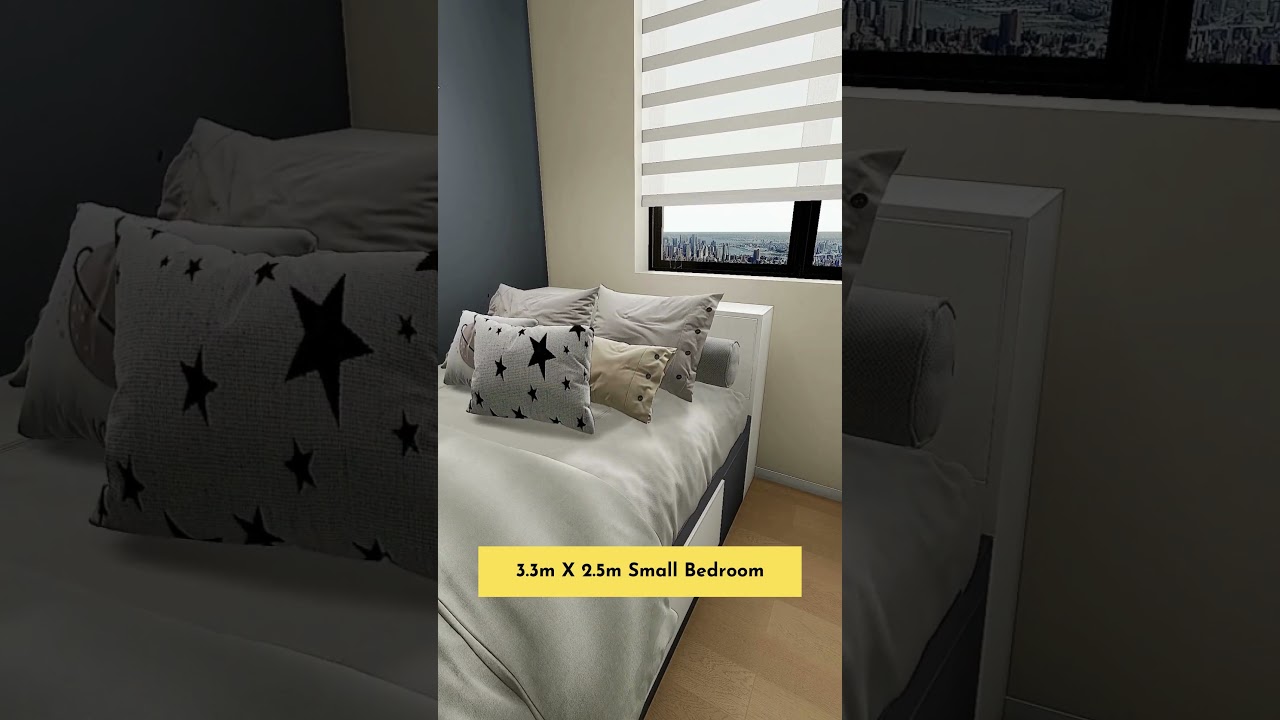 3.3m X 2.5m Small Bedroom | Subscribe For More