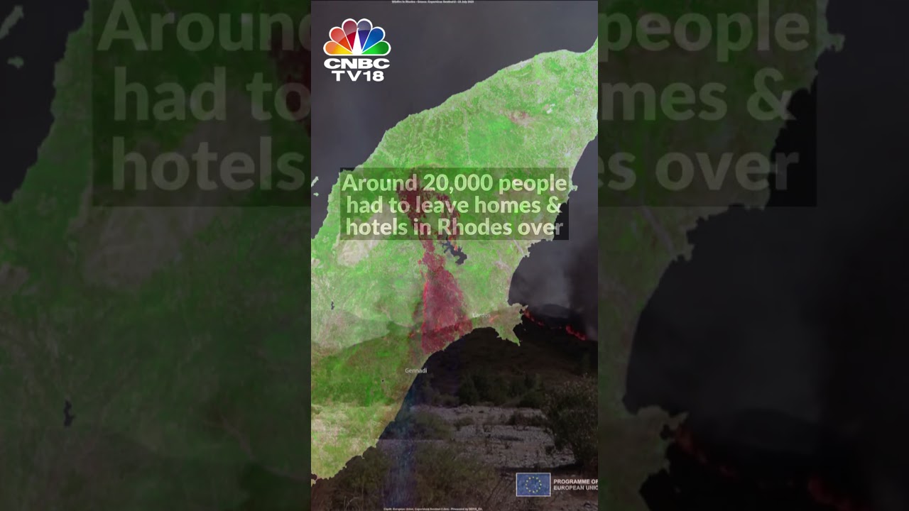 Greece Wildfire | Evacuation Begins As Wildfires Ravage Greece's Corfu & Rhodes | CNBC TV18