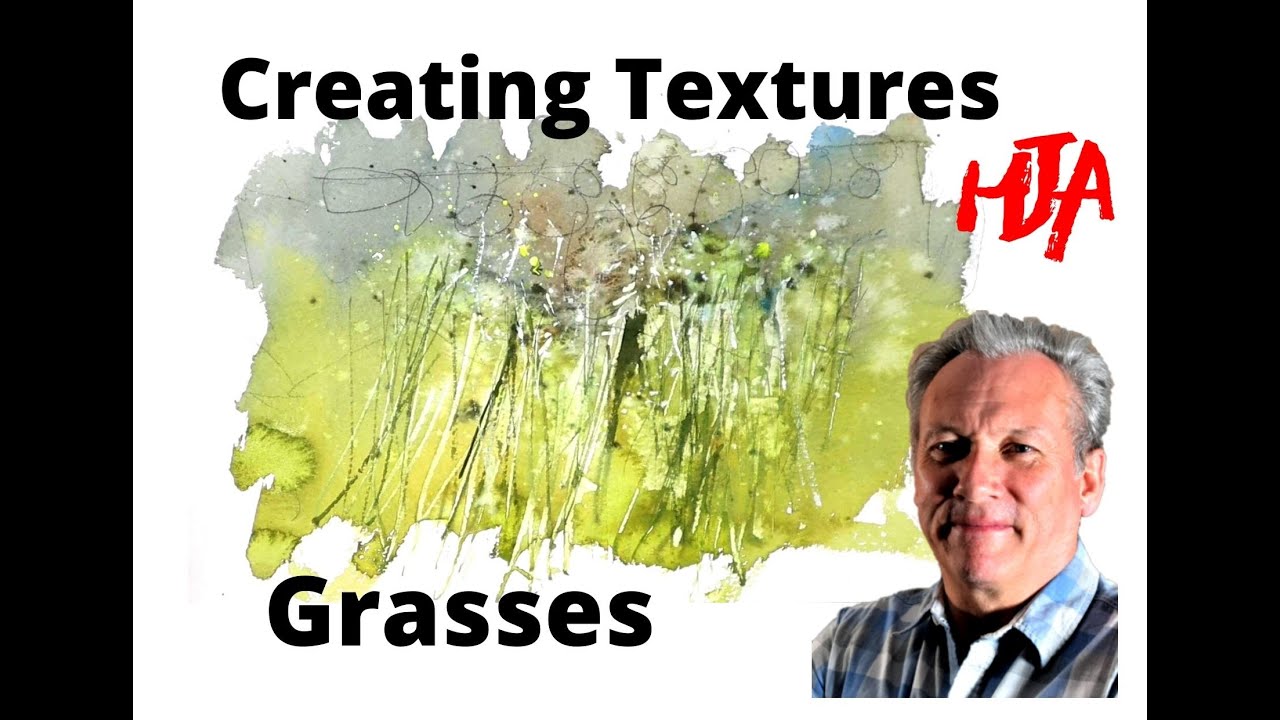 Watercolor Shorts   Textures   Grasses - Loose Style