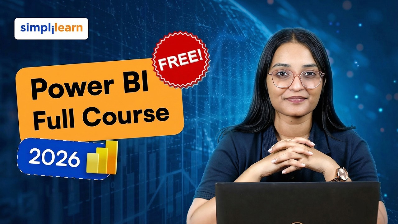 Power BI Full Course 2026 [FREE] | Power BI Tutorial For Beginners | Power BI Course | Simplilearn