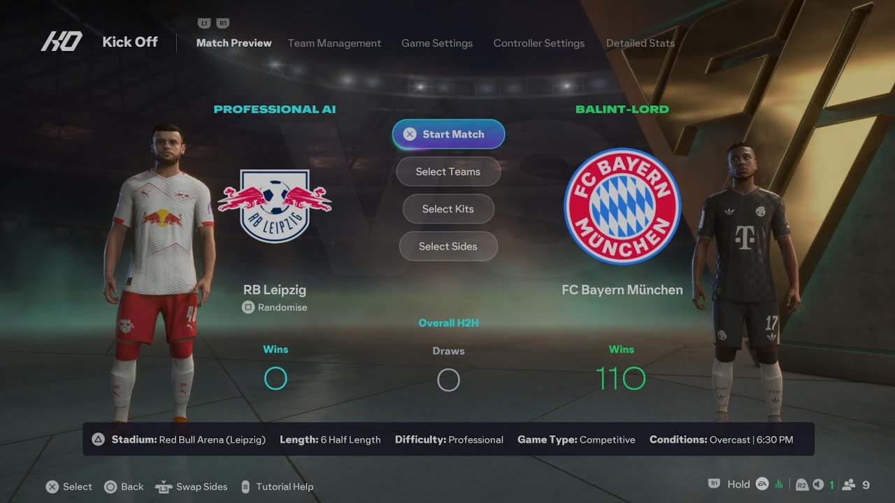 EA SPORTS FC 26 RB Leipzig-Bayern München Bundesliga full match 25/26 PS5