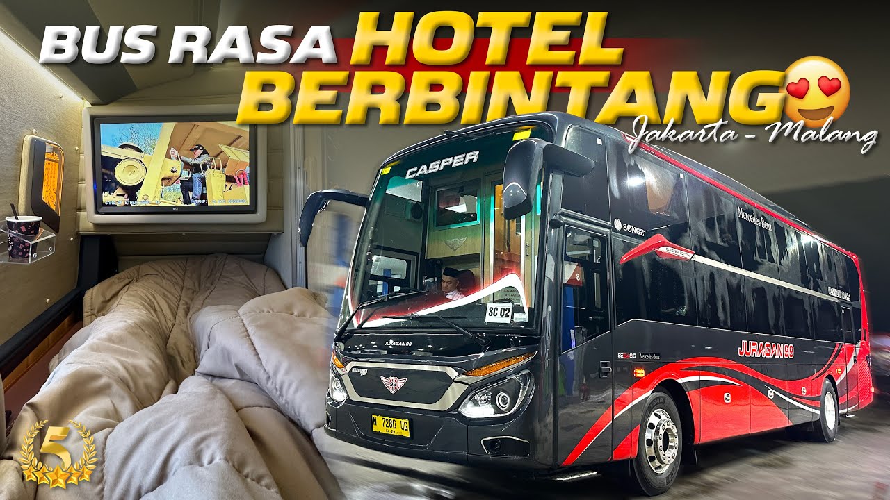 NAIK BUS INI RASANYA GAK MAU TURUN 😂‼️Trip Jakarta - Malang with Juragan 99 Trans CASPER