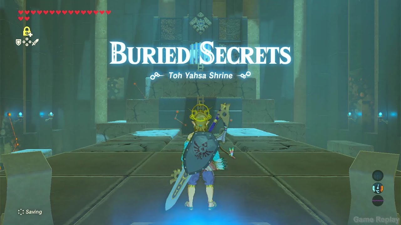 Toh Yahsa Shrine Buried Secrets- Trial Of Thunder + Rubber Armor - Zelda BOTW -  walkthrough