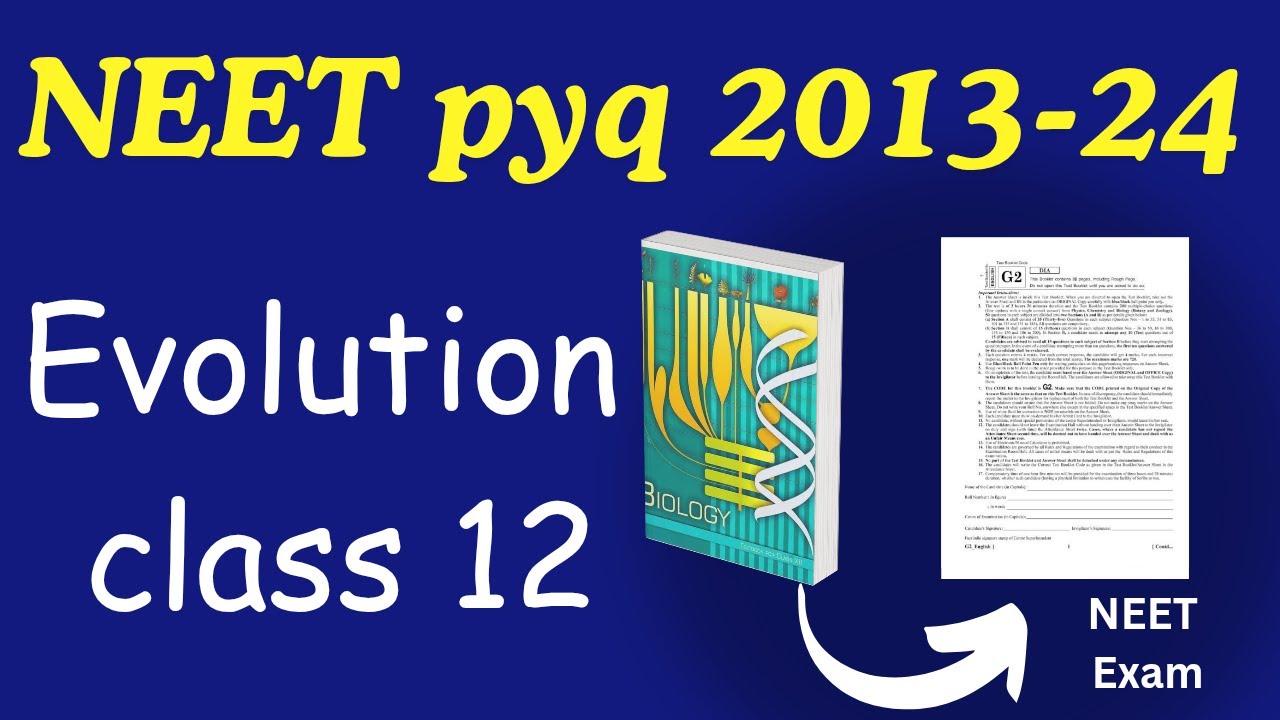 Evolution class 12 neet pyq from ncert 2013 to 2024