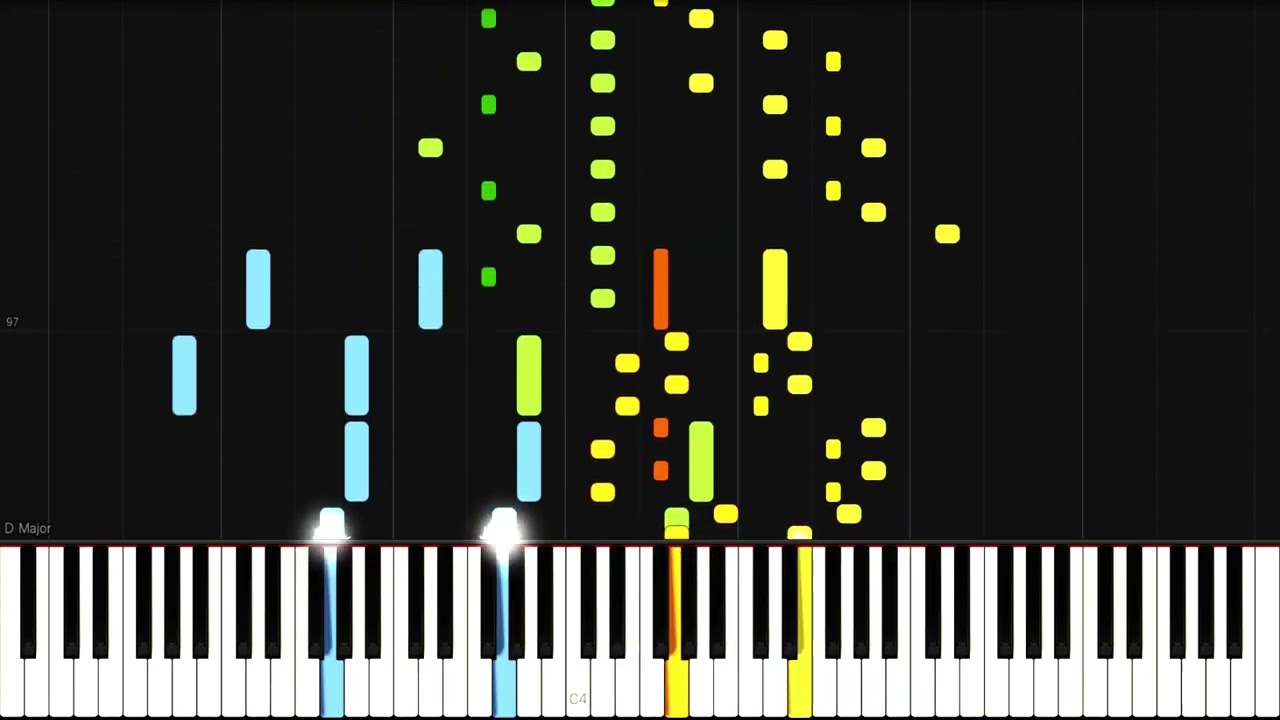 Mozart - Sonata for Two Pianos in D, K.448, 1st Movement (Synthesia)