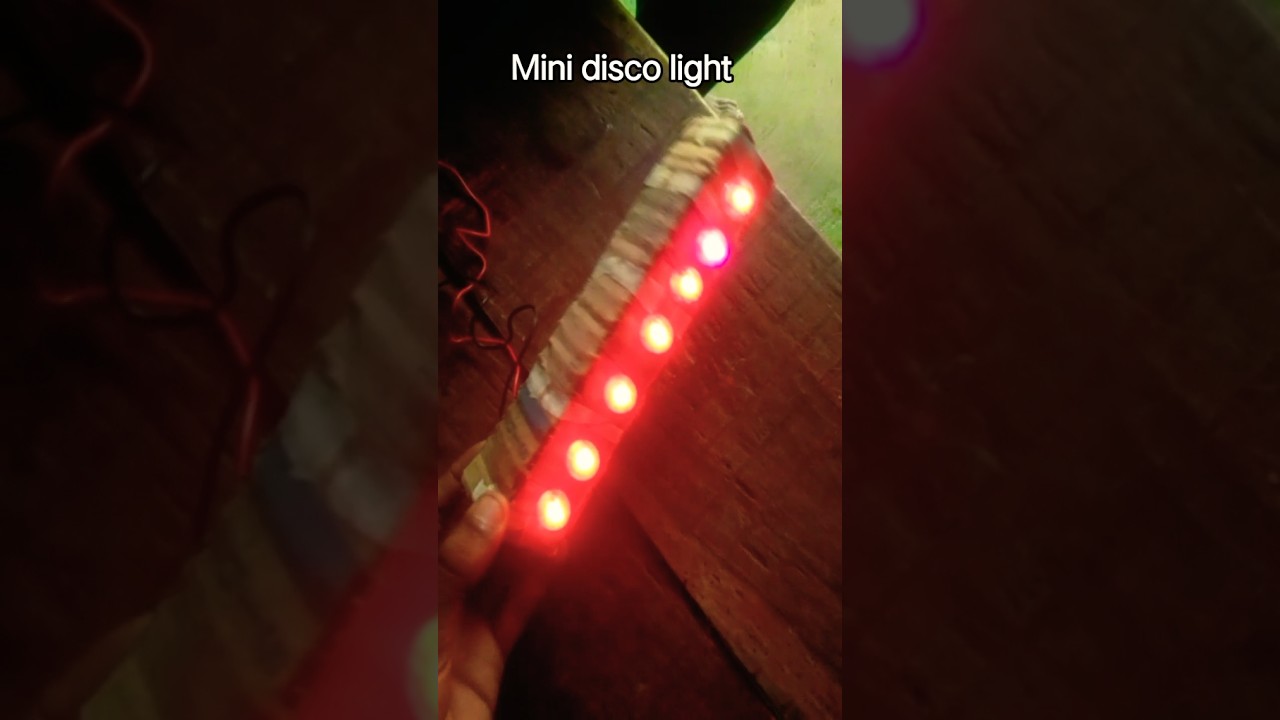 Mini disco light setup 