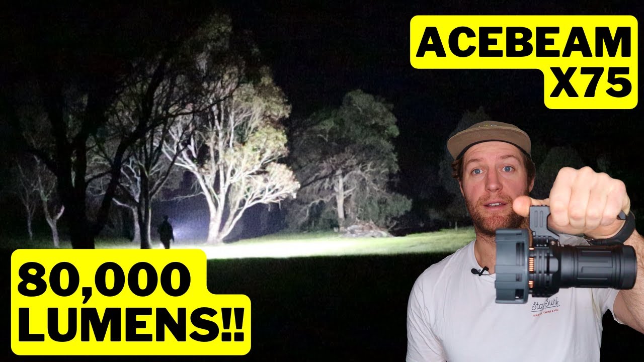 ACEBEAM'S BRIGHTEST TORCH | X75 80,000 lumens