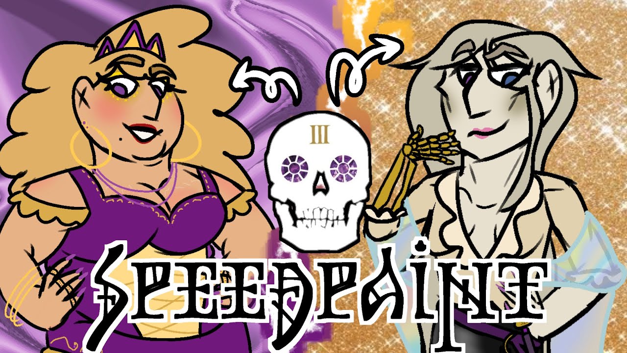 DESIGNING IANTHE AND CORONABETH FROM THE LOCKED TOMB SERIES 🍖👑 || SPEEDPAINT