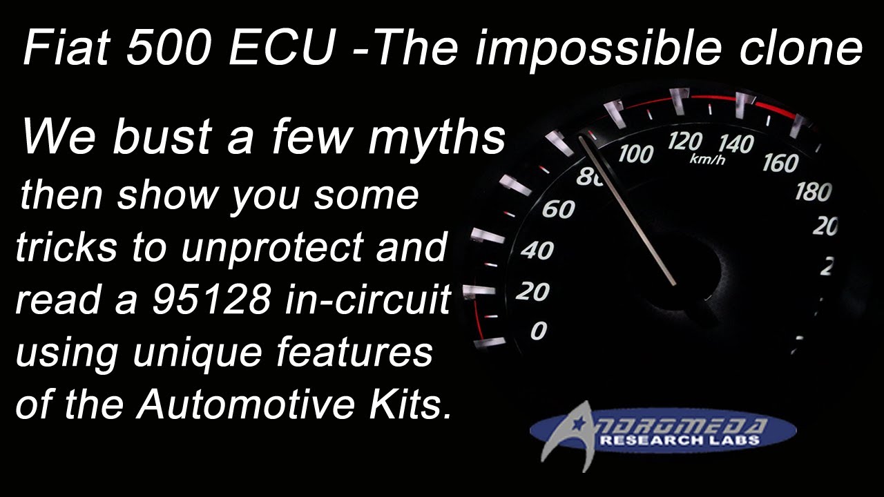 Fiat 500 ECU in-circuit clone, edit, repair. Fiat ECM ECU PCM repair. How to unlock an eeprom.