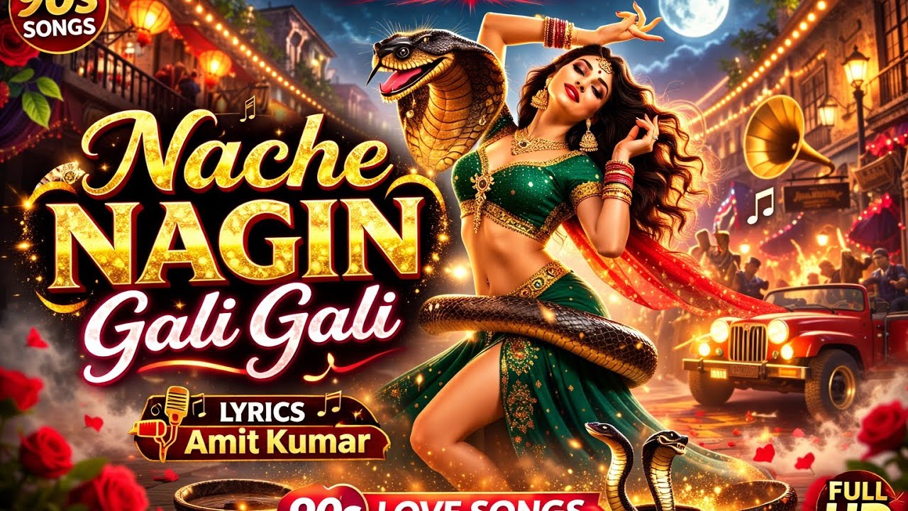 Nache Nagin Gali Gali 🐍 90s Dance Song | Lyrics Amit Kumar | 90s Love & Dance Hits | Musickworld1
