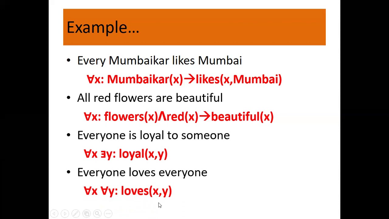Predicate logic examples