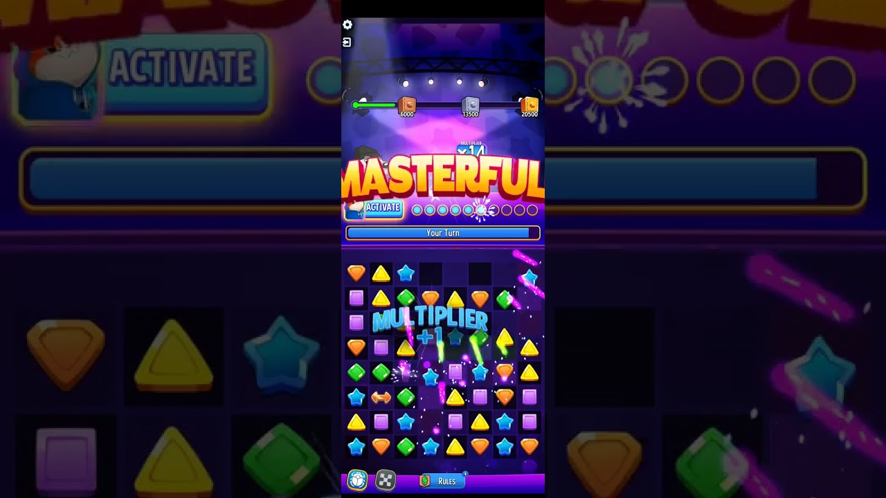 Mar 17, Perfect Heist  - Vertical Rush with Bigger Board #matchmaster #cosmicrush #antigravity 