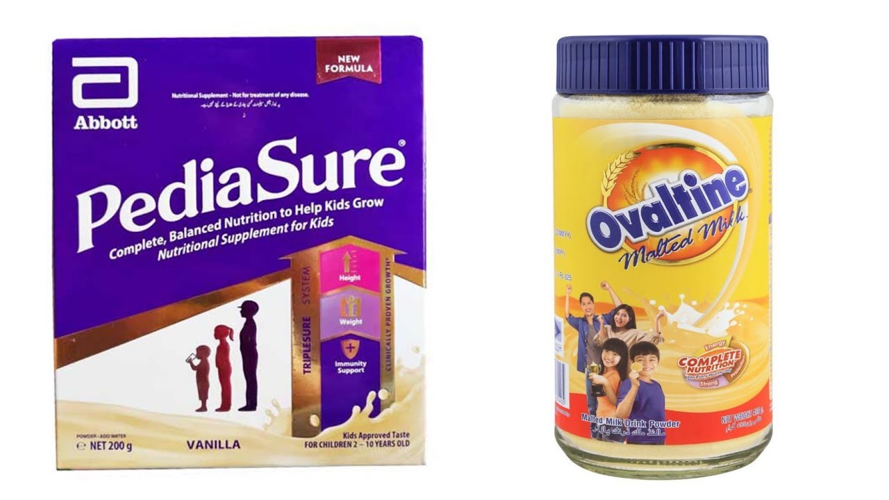 Ovaltine Malted Milk & PediaSure Vanilla ASMR