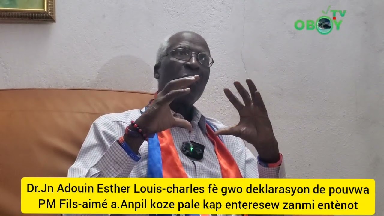 Dr Louis Charles de Nouvel Ordre Politique Haïtien (NOPH) de une interview donnée étonne plus d'un.