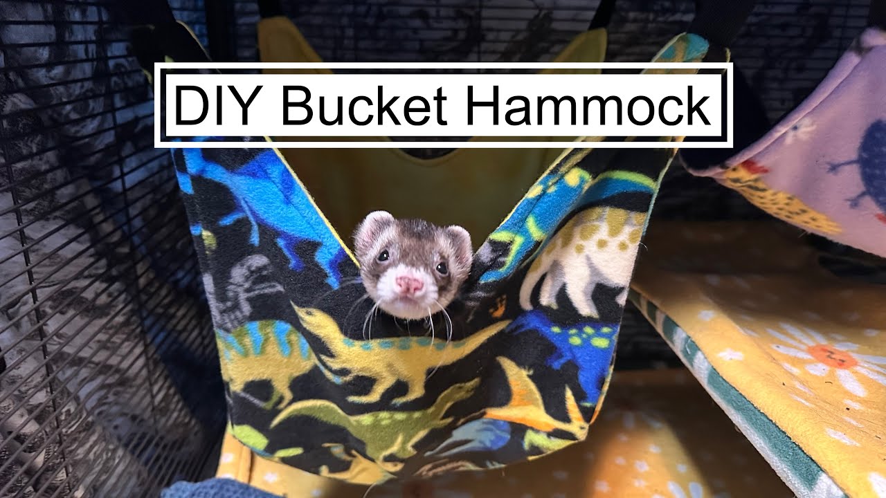 DIY Bucket Hammock Tutorial for Small Pets