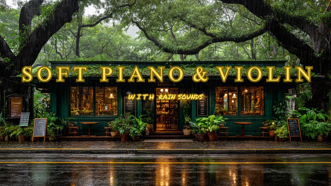 Rain Sounds with Piano for Bedtime Peace