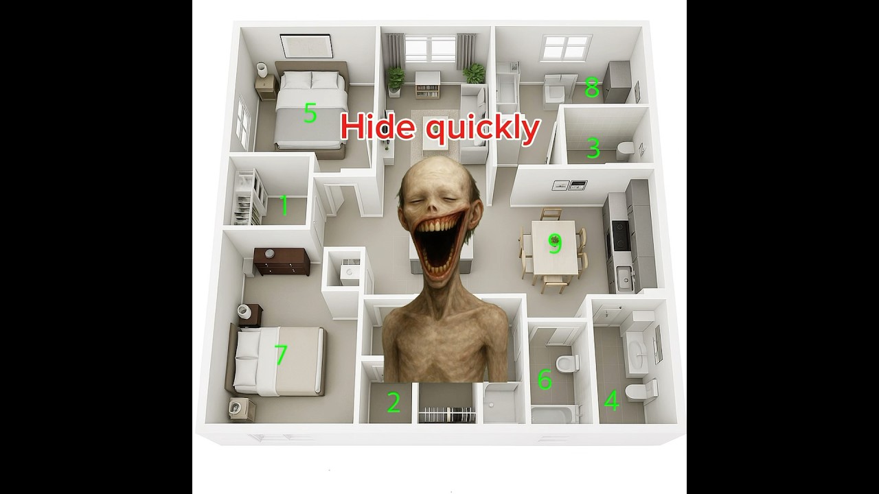 Choose a place to hide. Survive until the end. #hideandseek #survive #horror #game