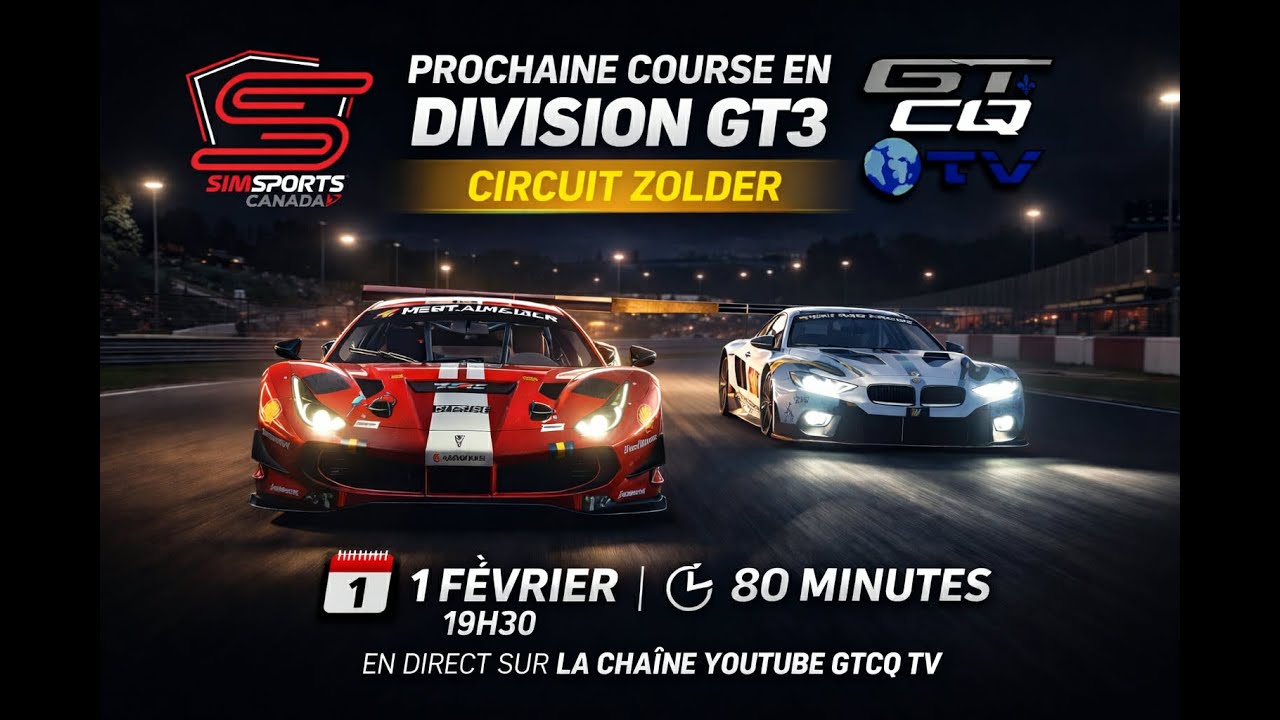[ ACC ] [ SimSports Canada ]GT3 // M2 // Zolder 80 Min
