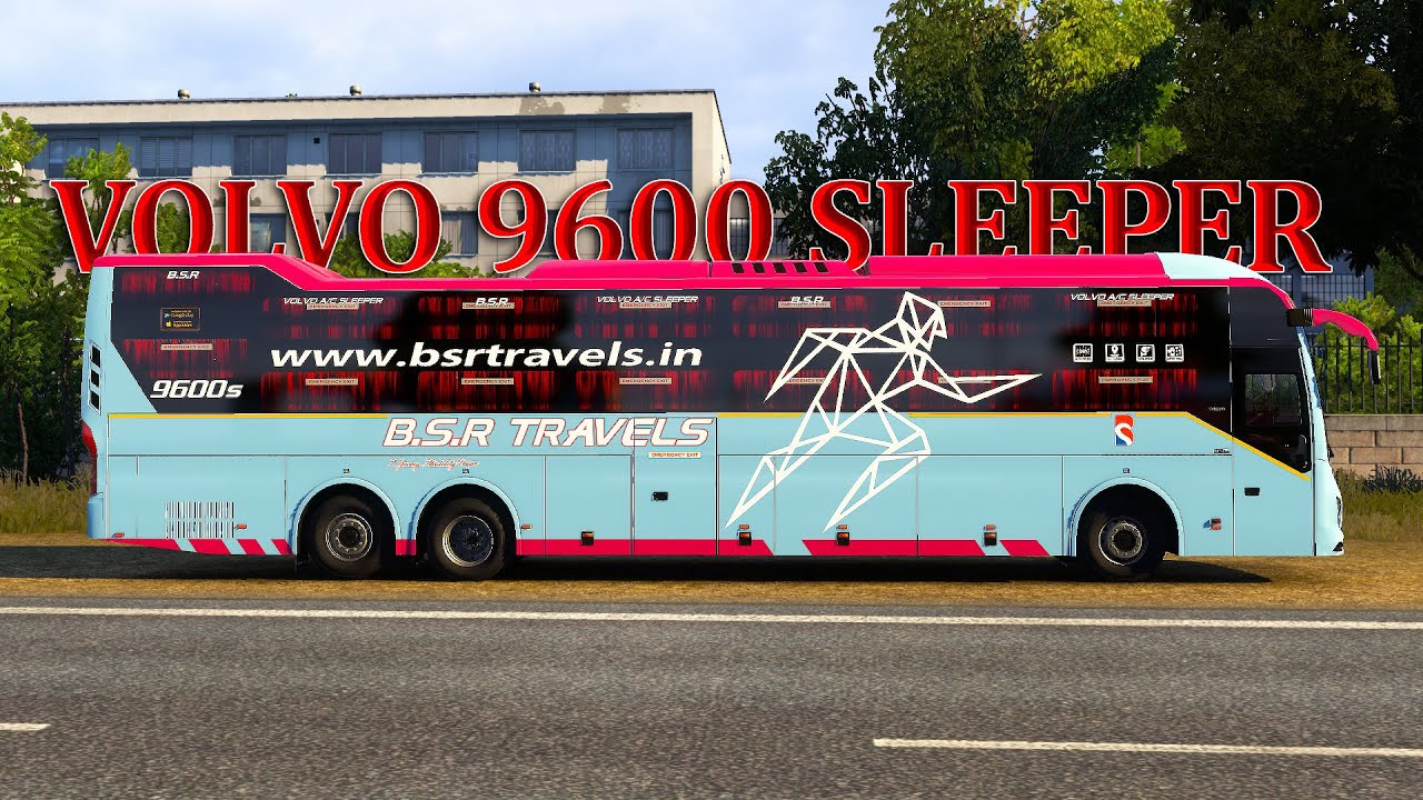 BSR VOLVO 9600 SLEEPER BUS | ACCIDENTS ON THE HIGHWAY |Volvo 9600s mod for Bussid