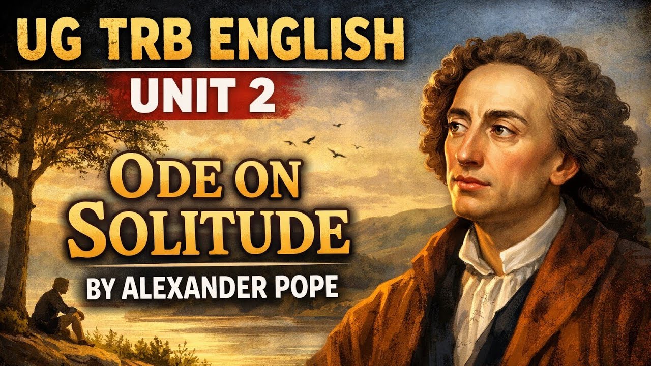 Ode on Solitude MCQ'S #alexanderpope #unit2 #ugtrbenglish #priya'sliteraturehub