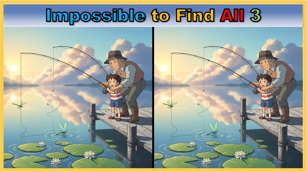 【Spot the Difference | Brain Health】 Memory & Focus Training Puzzle | Dementia Prevention