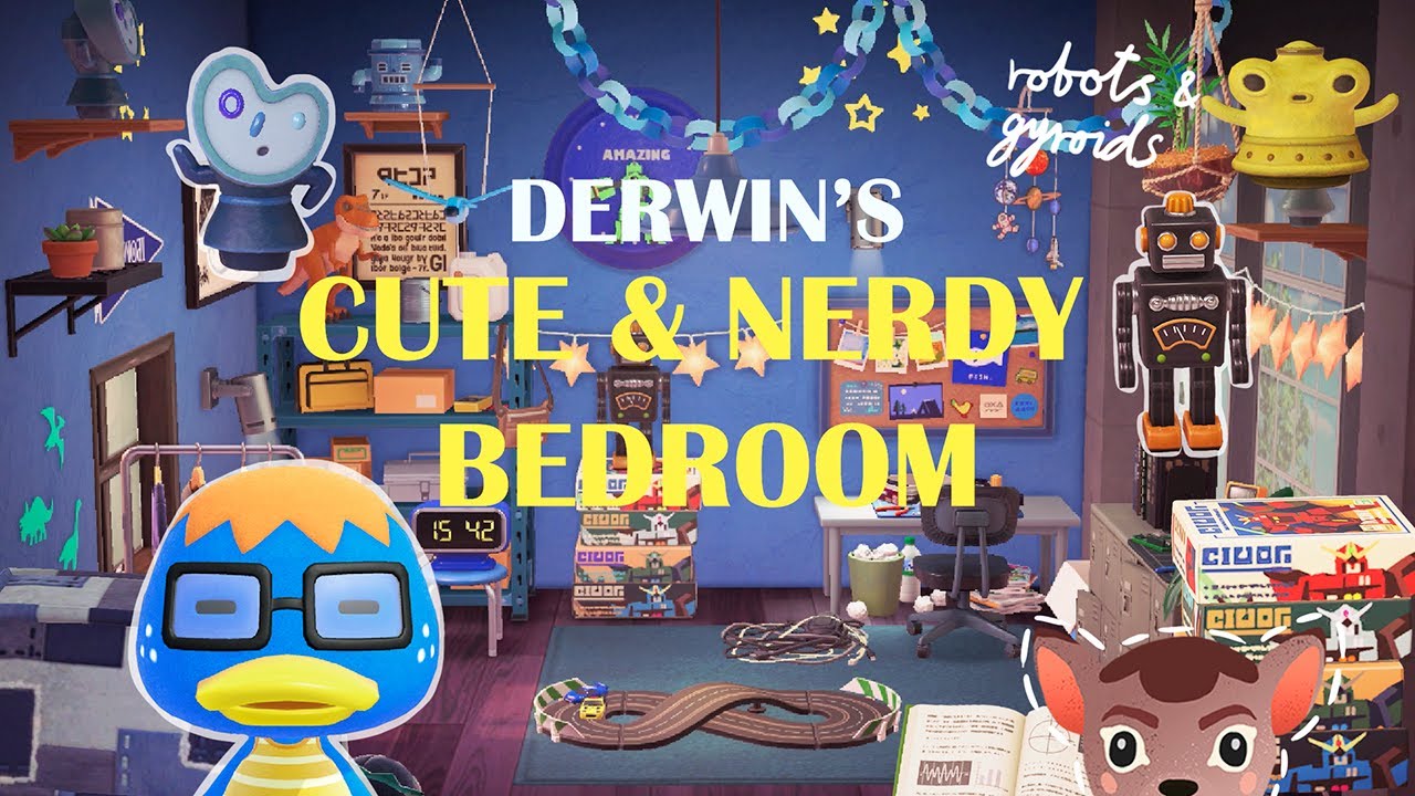 Derwin's Colourful Bedroom / Speed build // Animal Crossing / Happy Home Paradise