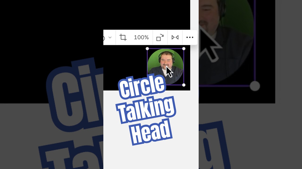 Create a Circle TALKING HEAD in Descript 