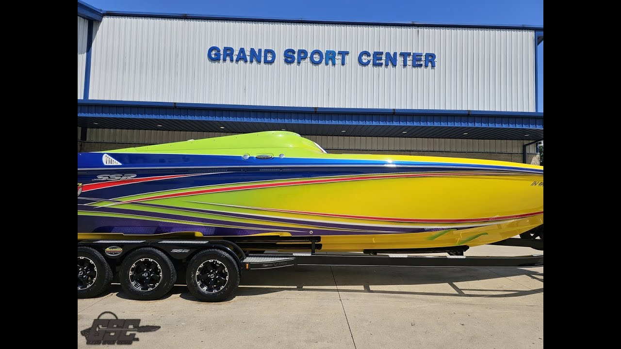 2008 Sunsation 32 SSR, full walk through!  Twin 496HO 425hp, custom paint, one of a kind!