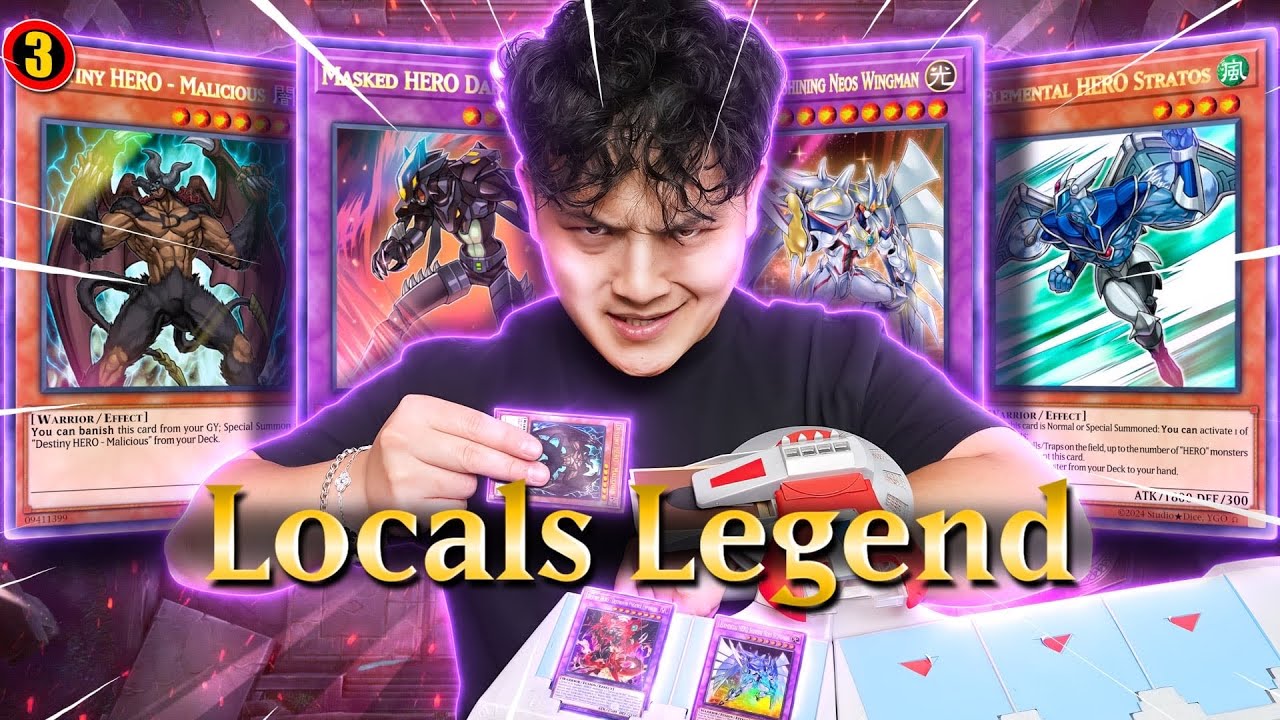 MALICIOUS AT 3 IS INSANE - Winning OTS With THE NEW HERO DECK - Yu-Gi-Oh Locals Legend Live Duels!