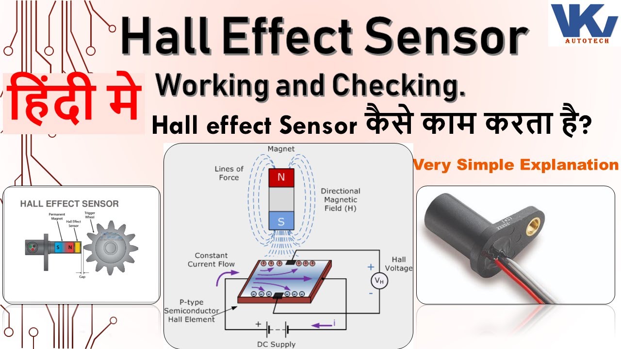 Hall Effect explanation and how hall effect sensor works. Checking of Hall effect sensor.
