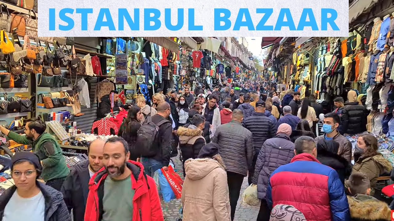 ISTANBUL FAKE DESIGNER CLOTHES BAZAAR, FAKE DESIGNER BRANDS IN TURKEY, ISTANBUL CITY WALK, 4k