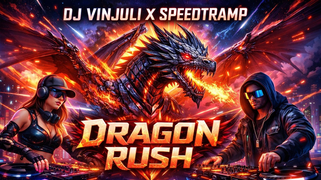DJ VINJULI X SPEEDTRAMP Dragon Rush – Firestorm Beats Soaring Across the Neon Skies of Eternal Power