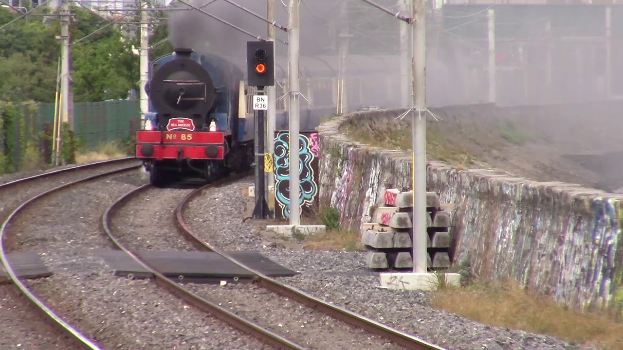 RPSI No 85 Merlin + Craven coaches on Rockin Food Festival