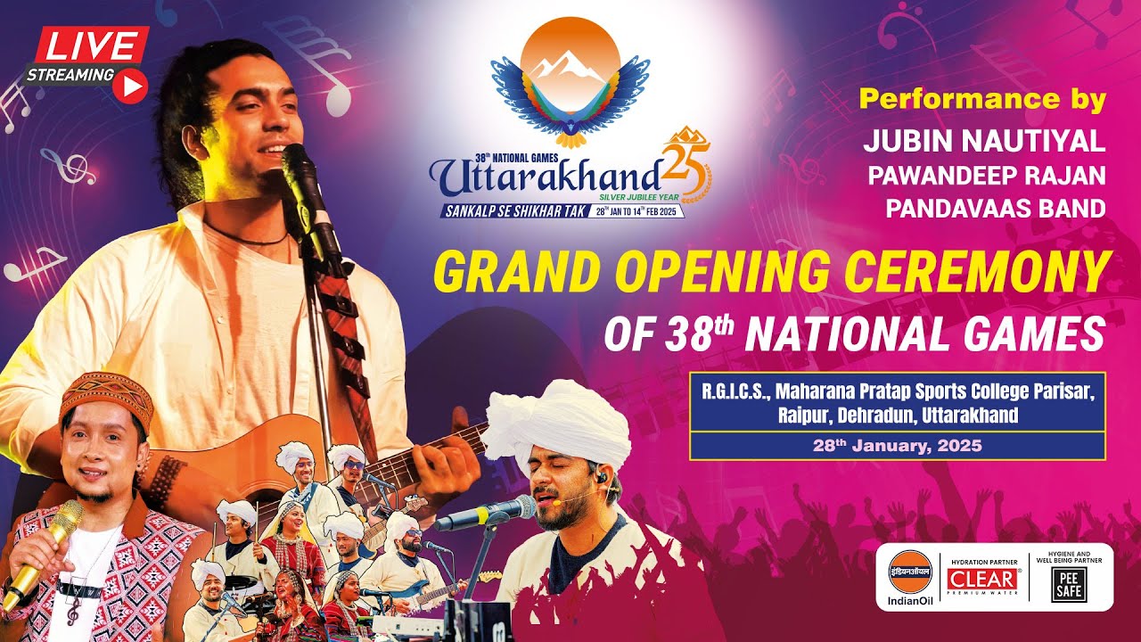 38th National Games Uttarakhand Opening Ceremony
