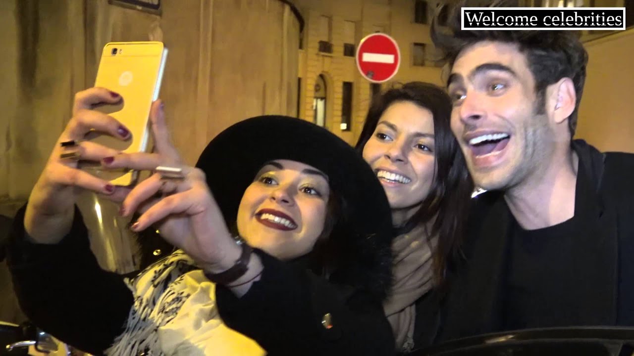Supermodel Jon Kortajarena at Paris Fashion Week