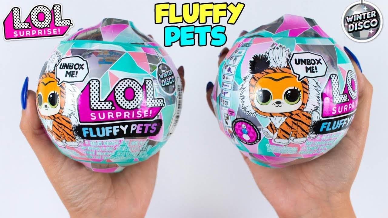 APRO LE MIE PRIME LOL SURPRISE FLUFFY PETS Winter Disco! *adorabili*