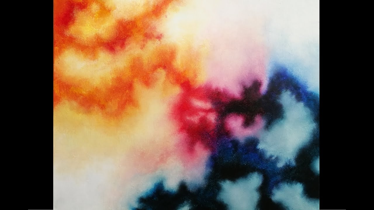 Peinture Acrylique Abstraite - Technique de Fondus