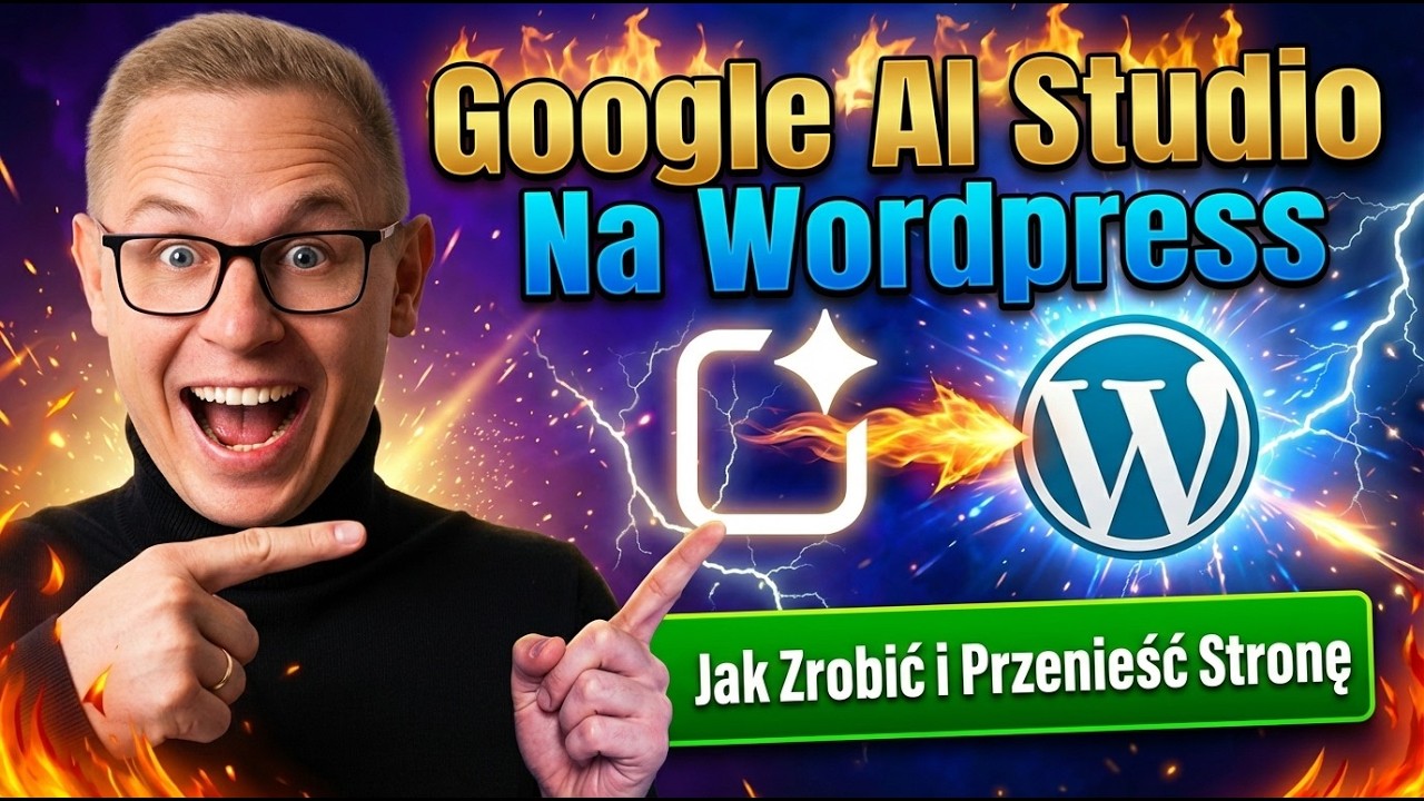 Jak zrobić stronę w Google AI Studio i wrzucić ją na WordPress -  Na własną domenę 2026